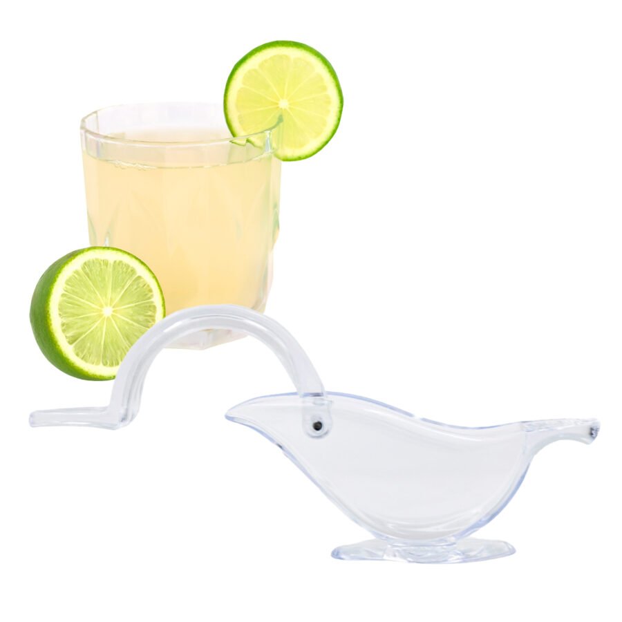 Espremedor De Limão Manual Acrílico Laranja Gourmet Transparente - Imagem 6
