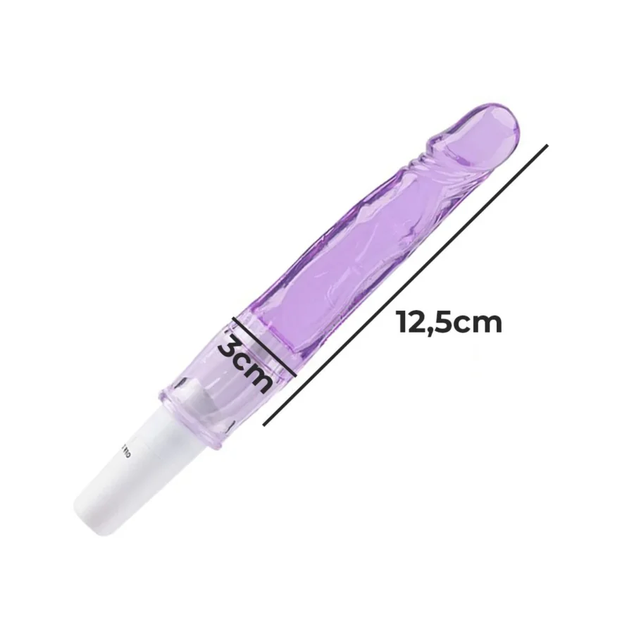 Vibrador Ponto G Estimulador Macio Jelly Silencioso Cor:Roxo - Imagem 3