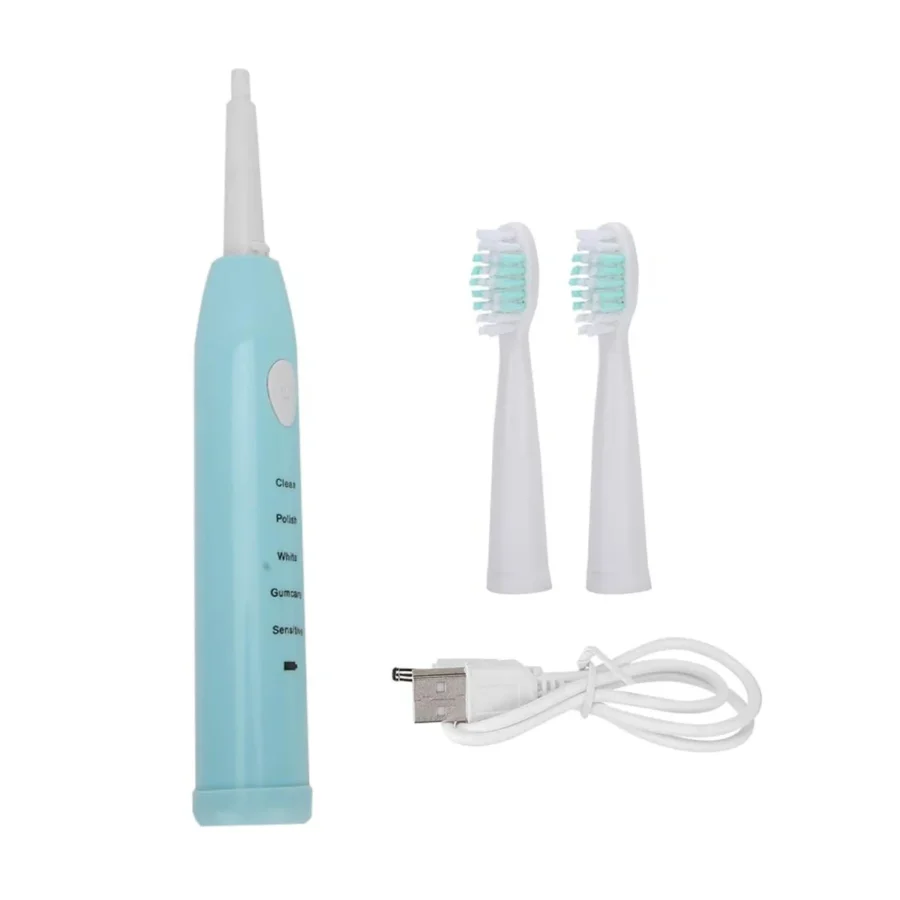 Escova De Dente Eletrica Usb Limpeza Bucal 5 Niveis - Imagem 4