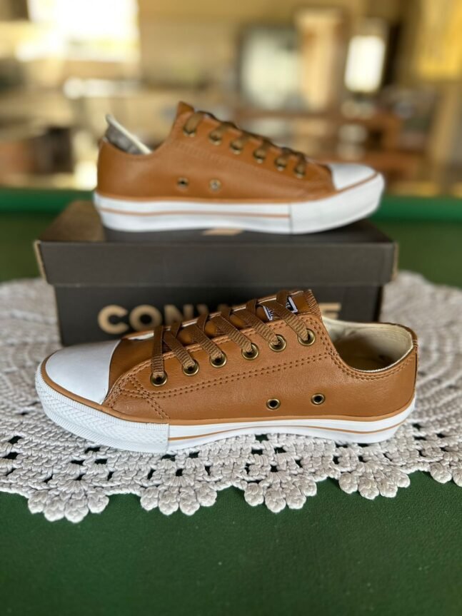 Tênis Cano Curto All Star Feminino Caramelo Sintético