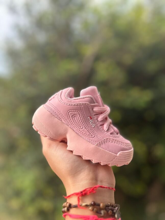 Tênis Infantil Disruptor Feminino Fila Rosa