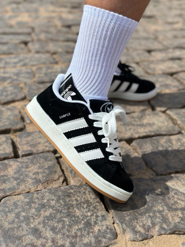 Tênis Campus Unissex Premium Adidas Preto