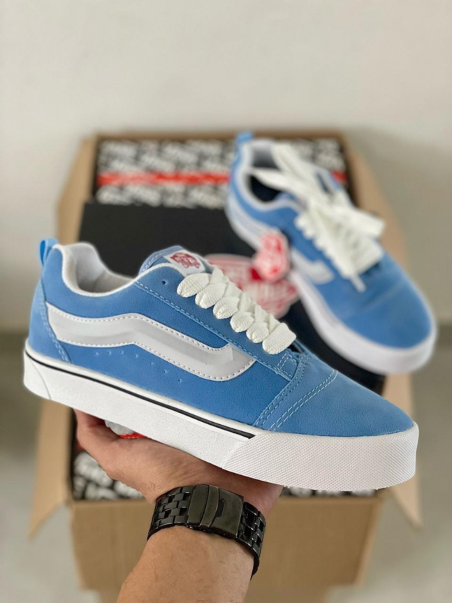 Tênis KNU Skool Plataforma Feminino Vans Azul