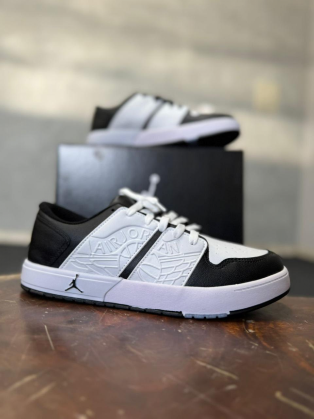 Tênis Botinha Air Jordan NU Masculino Branco/Preto