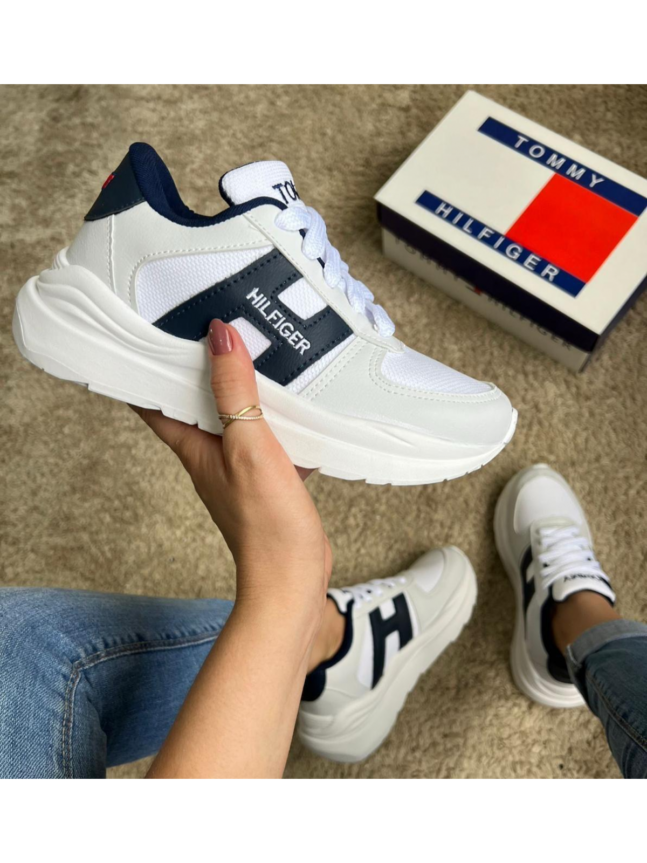 Tênis Feminino Tommy Hilfiger Branco/Azul