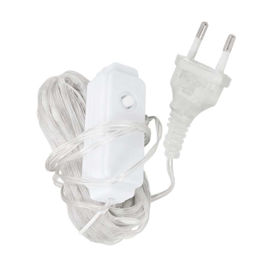 Led Pisca Linha Com 10 Metros Lampadas Tomada 8 Modos Natal Ano Novo Cor:Branco - Imagem 7