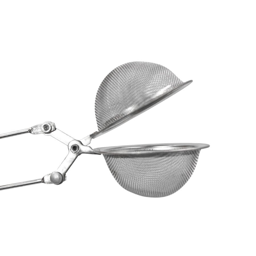 Infusor De Cha Coador Difusor Peneira Ervas Aço Inox Cabo Pinça - Imagem 2