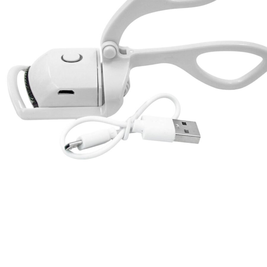 Curvador Modelador De Cilios Curvex Eletrico Aquecido Termico USB Cor:Branco - Imagem 3