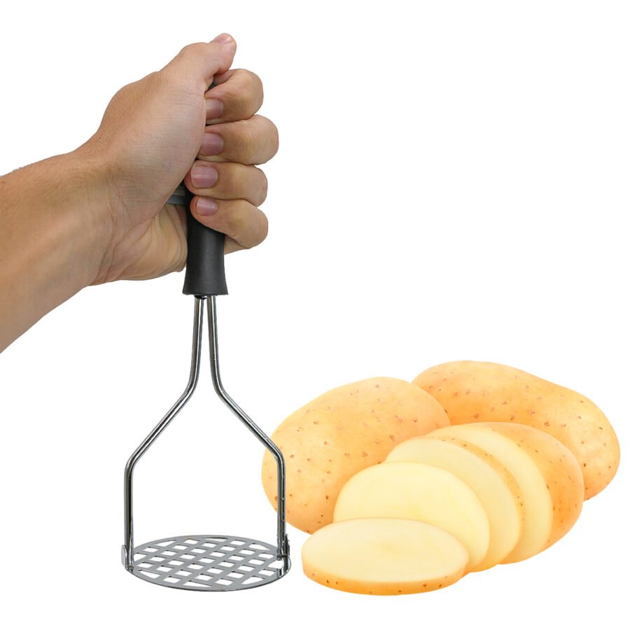 Espremedor De Batata Amassador Legumes Feijão Resistente Aço Inox - Imagem 3
