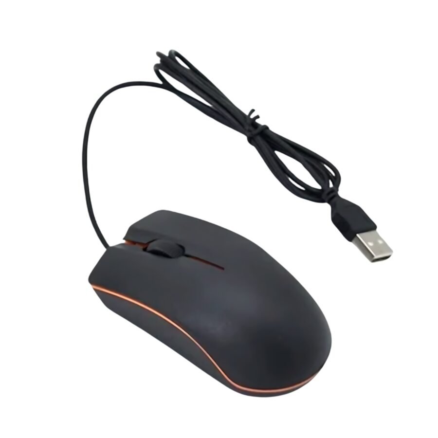 Mouse Óptico Básico Com Fio Usb Lehmox LEY-1512 Cor:Preto