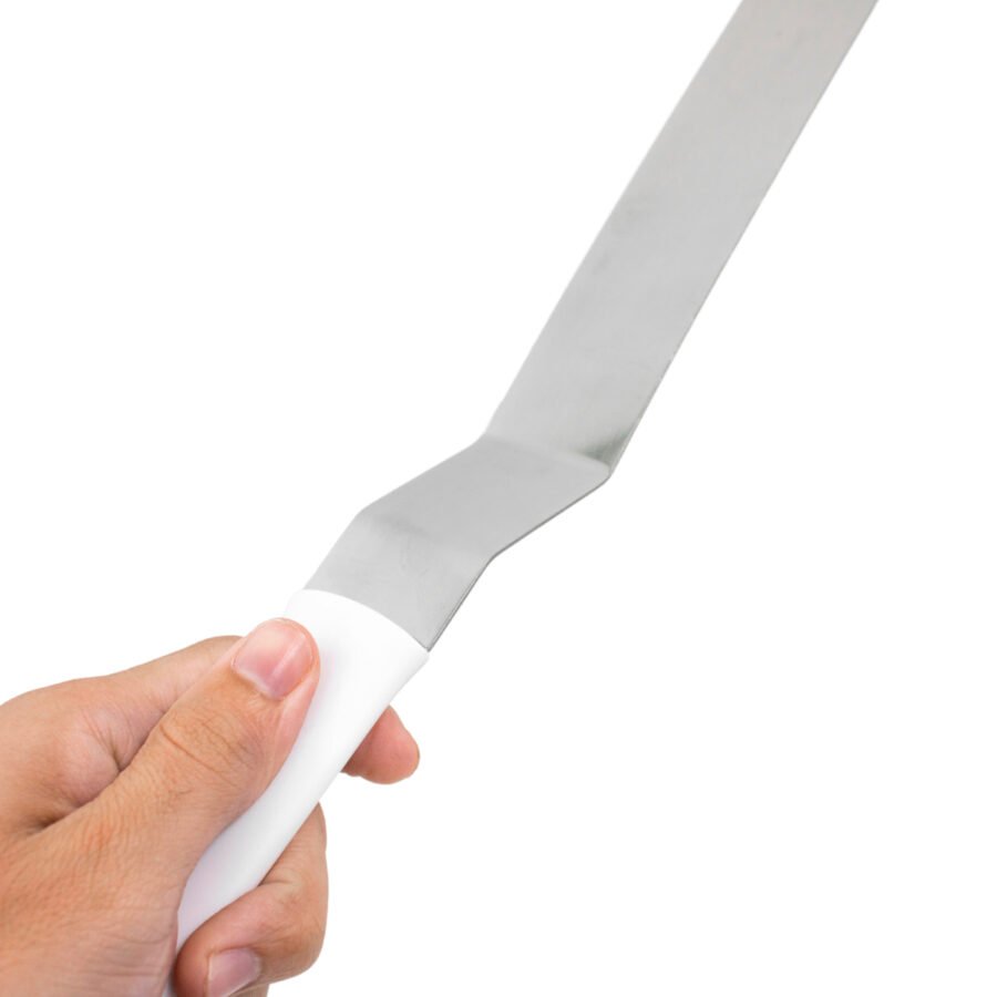 Espatula De Confeiteiro Bolos Decoração Confeitaria Inox Cabo 38cm Curvo - Imagem 6