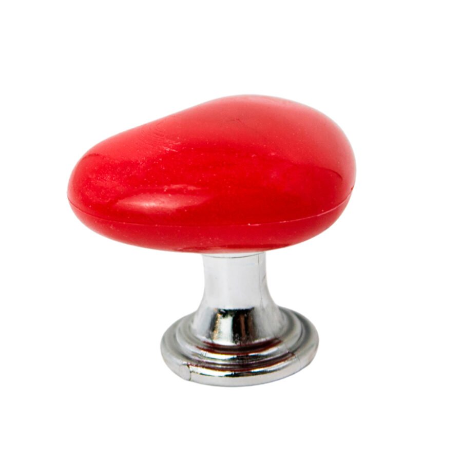 Botão De Pressão Descarga Empurrar Formato Coração Mão Infantil Toalete Banheiro Cor:Vermelho - Imagem 2