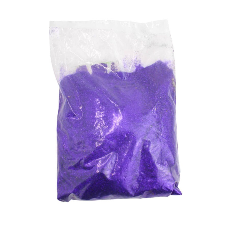 Glitter Purpurina Com Brilho Escolar Artesanato Carnaval Festa 500g Cor:Roxo - Imagem 4