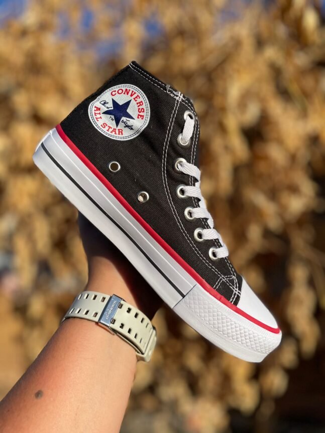 Tênis Botinha All Star Feminino Vulcanizado Preto