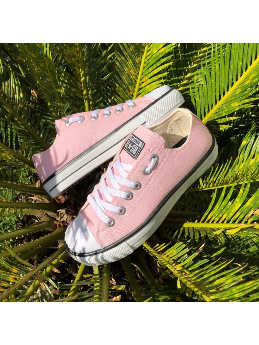 Tênis Cano Curto All Star Feminino Rosa - Imagem 3