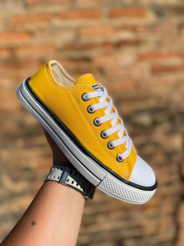 Tênis Cano Curto All Star Feminino Amarelo