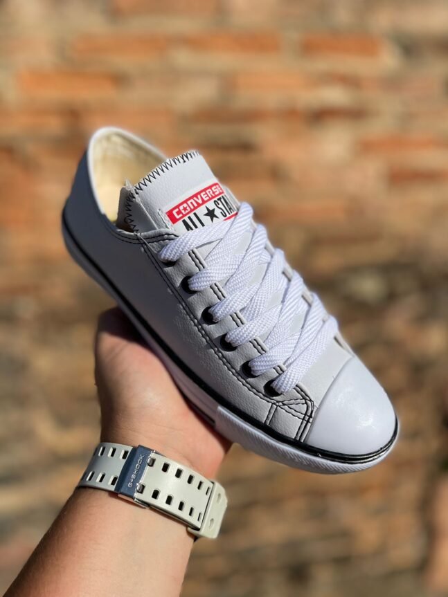Tênis Cano Curto All Star Feminino Branco Sintético
