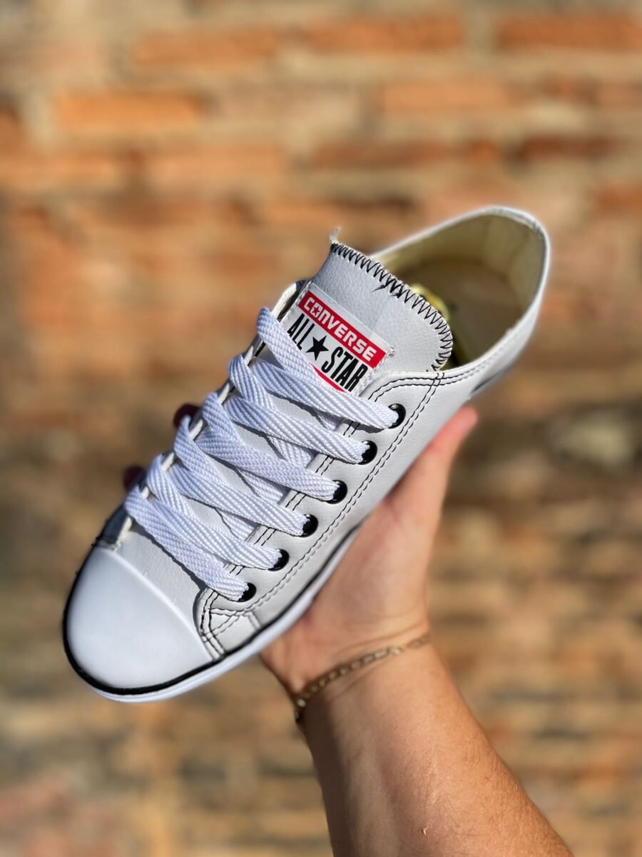 Tênis Cano Curto All Star Feminino Branco Sintético - Imagem 3