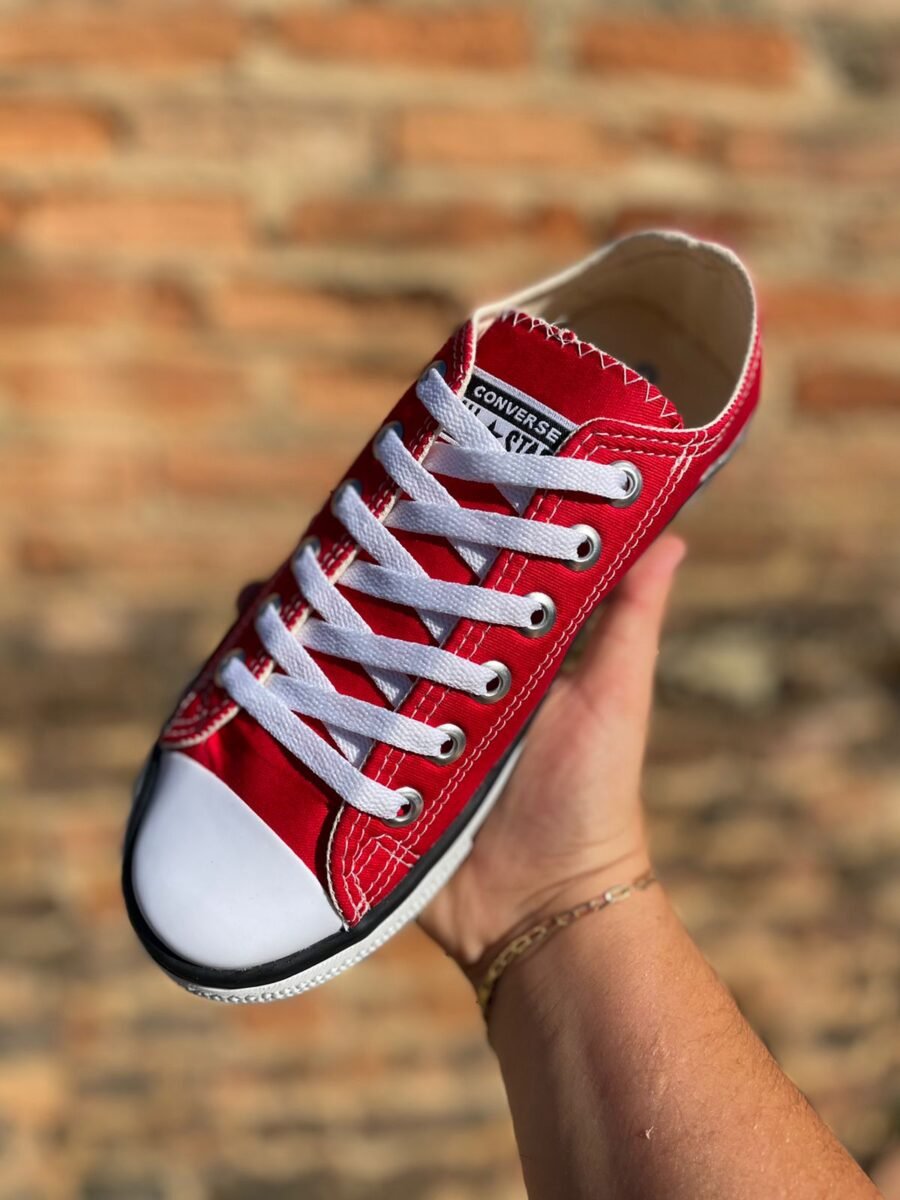 Tênis Cano Curto All Star Unissex Vermelho - Imagem 2