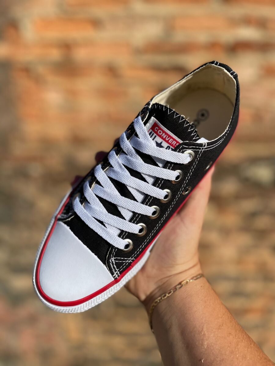 Tênis Cano Curto All Star Unissex Preto - Imagem 2