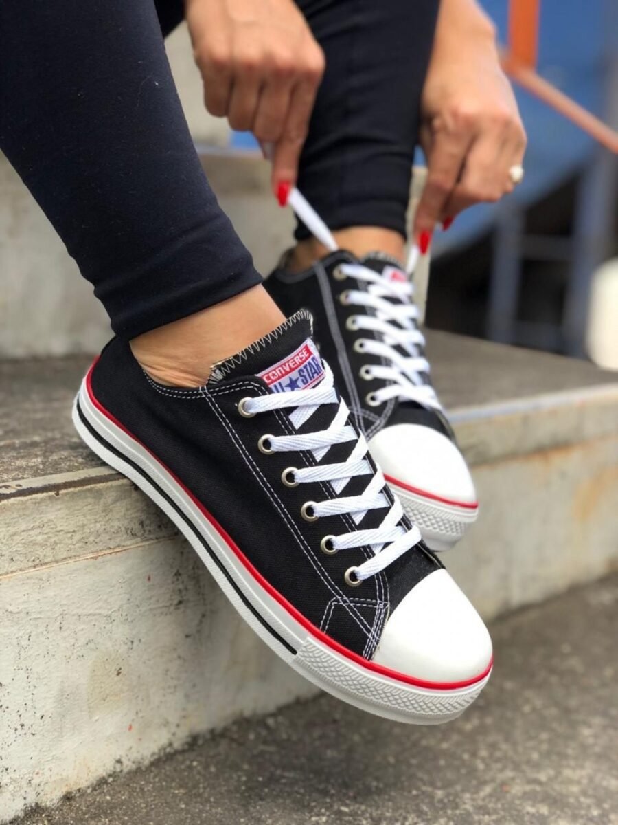 Tênis Cano Curto All Star Unissex Preto - Imagem 3