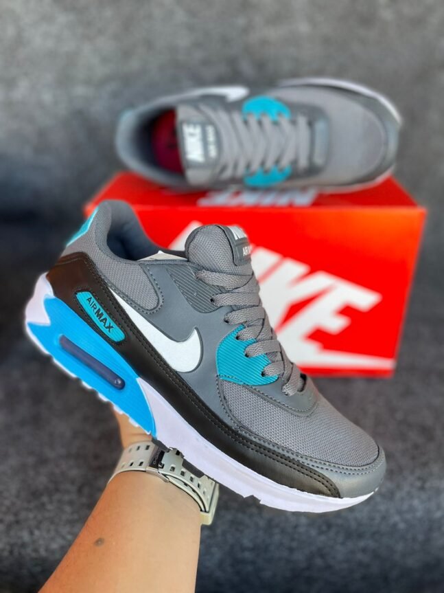 Tênis Air Max 90 Masculino Nike Preto/Azul
