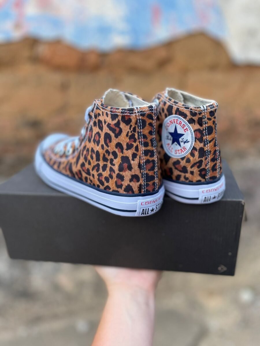 Tênis Botinha All Star Feminino Vulcanizado Onça - Imagem 3