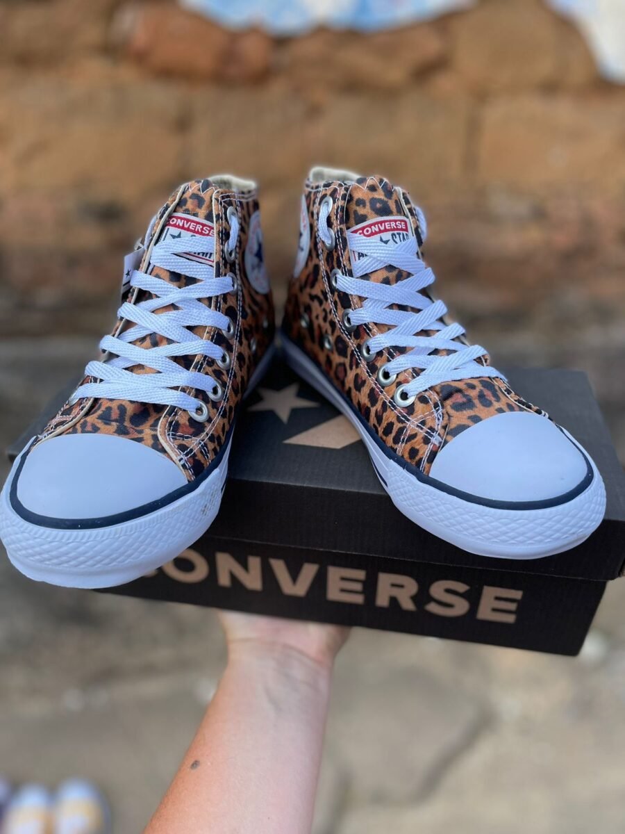 Tênis Botinha All Star Feminino Vulcanizado Onça - Imagem 4